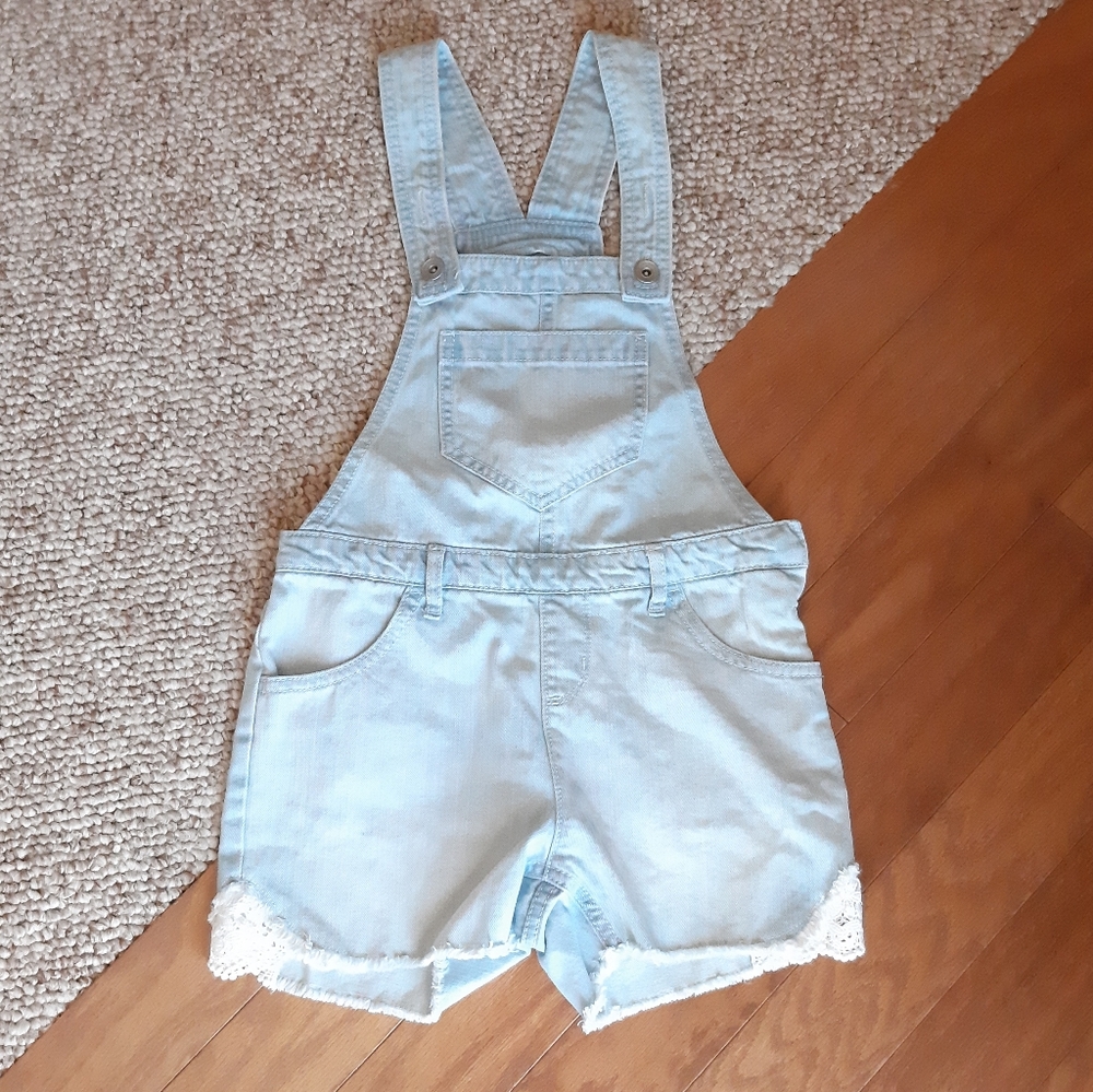The Childrens Place Denim Shorttalls size 8